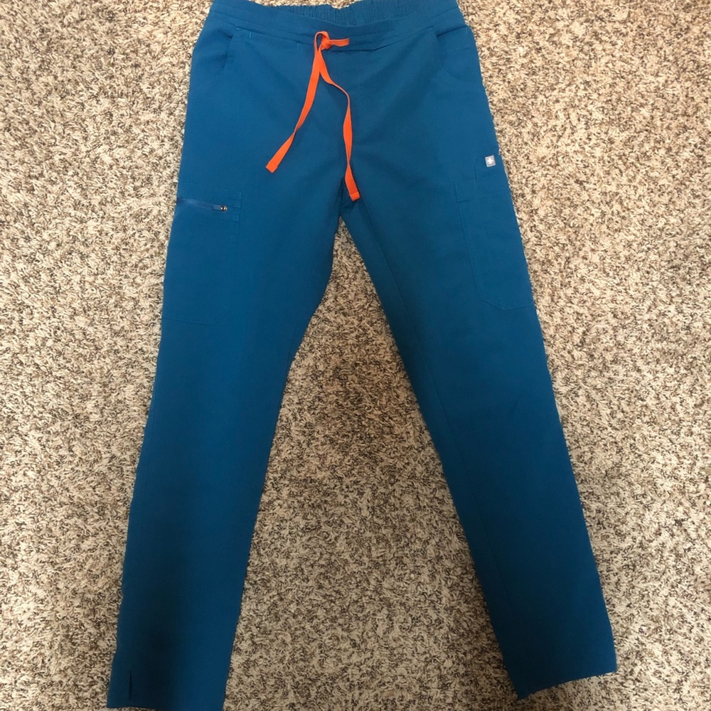 Figs Limited Edition Yola Skinny Scrub Pant Alps Blue XSR XS Regular